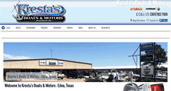 Desktop Screenshot of krestasboats.com