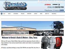 Tablet Screenshot of krestasboats.com